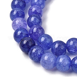Chapelets de perles en verre craquelé&nbsp;GLAA-F098-05C-11
