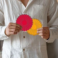 Stanzschablonen aus Kohlenstoffstahl mit Spitzenblumen&nbsp;DIY-WH0309-2249
