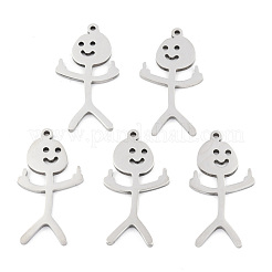 Pendentifs en acier inoxydable 201 anti-ternissement&nbsp;STAS-N098-134P
