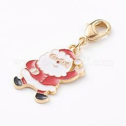 Pendentifs en alliage d'émail sur le thème de Noël&nbsp;X-HJEW-JM00457-02