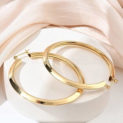 Grandes boucles d'oreilles en laiton pour femmes&nbsp;KK-CBA4112-06G