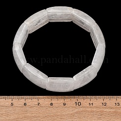 Braccialetti elasticizzati rettangolari con perline di cristallo di quarzo naturale per uomo e donna&nbsp;GG-CBA9ACE-C06
