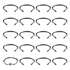 20 bracelet réglable en cordon de polyester ciré coréen&nbsp;BJEW-TAC0051-03
