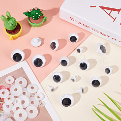 40 Satz 4 Stile Plastikpuppe Wackelaugen&nbsp;DIY-PH0010-89