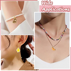 40 pièces 8 styles pendentifs en émail en alliage de zinc&nbsp;FIND-CJ0004-47