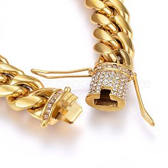 Bracelets gourmettes en acier inoxydable 304 avec placage ionique (IP)&nbsp;BJEW-E346-32G