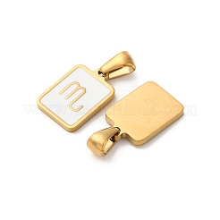 Pendentifs en acier inoxydable 304 émaillés&nbsp;STAS-I353-06G-B