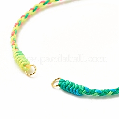 Bracelet cordon tressé en fil de nylon tressé&nbsp;AJEW-JB01121