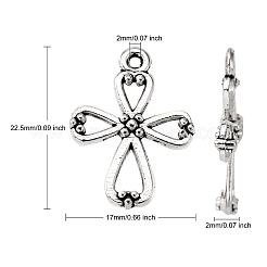 Tibetischer stil Aluminium Anhänger & Charms&nbsp;LS-LF1364Y