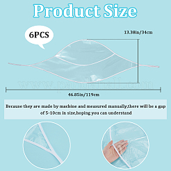 Bonnets de pluie en plastique&nbsp;AJEW-WH0419-75B