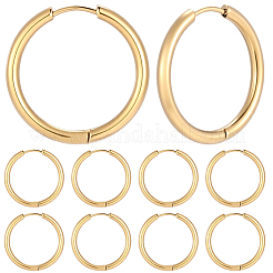 10 par de pendientes de aro huggie de acero inoxidable 304&nbsp;EJEW-BBC0002-33