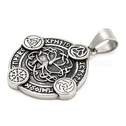 Pendentifs en acier inoxydable chirurgical 316l&nbsp;STAS-D012-01AS