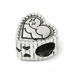 925 Sterling Silber European Beads&nbsp;STER-R005-02AS-11