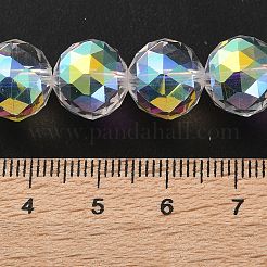 Transparent galvanisieren Glasperlen Stränge&nbsp;X-EGLA-N002-34D-H01