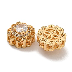 Perline zirconi micro pave  in ottone&nbsp;KK-U037-29G-01
