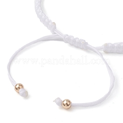 Fabrication de bracelets en perles tressées en polyester&nbsp;AJEW-JB01250-04