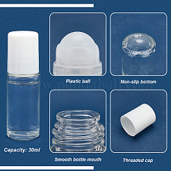 Transparente Rollkugelflaschen aus Glas&nbsp;AJEW-BC0007-34