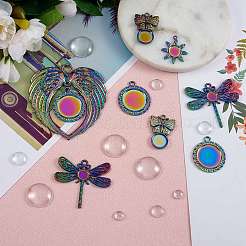 Bausatz zum Selbermachen von Anhängern in Regenbogenfarben&nbsp;DIY-SZ0007-58