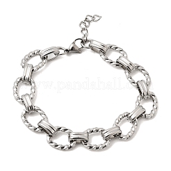 Bracelets à maillons en acier inoxydable 304 pour femmes et hommes&nbsp;BJEW-L720-02P