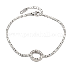 Pulseras de cadena de copa de acero inoxidable 304 para mujer&nbsp;BJEW-D364-01B-P
