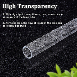 Tubo de acrílico transparente&nbsp;AJEW-WH0475-51N