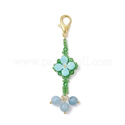 3 pieza de cuarzo azul natural redondo&nbsp;HJEW-MZ00397