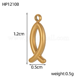 Anhänger aus 304 Edelstahl&nbsp;STAS-OY007-17G