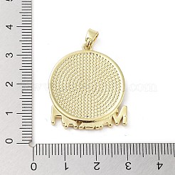 Colgantes de esmalte de latón chapado en rack&nbsp;KK-H474-21G-04