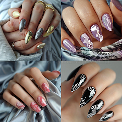 Modelli per nail art fai da te in acciaio inossidabile&nbsp;MRMJ-WH0092-030