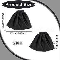 Kurze Ärmelschoner aus Polyester-Stretch für Damen&nbsp;AJEW-WH0542-011