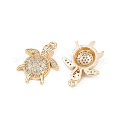 Pendentifs en laiton zircon cubique transparent&nbsp;KK-G535-02C-G