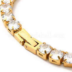 Collier de tennis en zircone cubique transparente&nbsp;NJEW-E038-10B-G