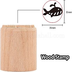 Holzwachs Siegelstempel&nbsp;AJEW-WH0122-002