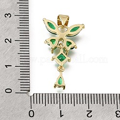 Ottone micro spianare pendenti zirconi&nbsp;CU-E002-06G-02