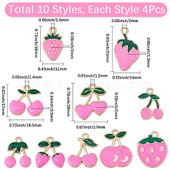 40 pièces 10 styles pendentifs en alliage de zinc&nbsp;ENAM-SC0007-67