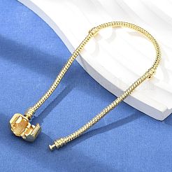 Bracciali a maglie a catena in ottone a forma di serpente per uomo e donna&nbsp;BJEW-G736-06G