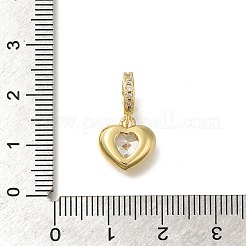 Crémaillère en laiton avec pendentifs en zircone cubique&nbsp;KK-Z086-16G