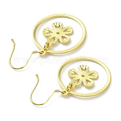 Asymmetrische Schneeflocken- und Blumenohrringe&nbsp;KK-C029-08G