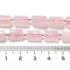 Natürlichen Rosenquarz Perlen Stränge&nbsp;G-N327-06-17