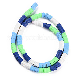 Brins de perles d'argile polymère faites à la main 4 couleur fixes&nbsp;CLAY-S096-029G