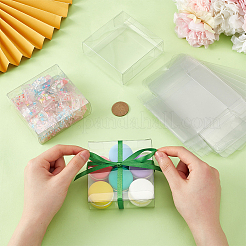 Quadratische Aufbewahrungsgeschenkboxen aus PVC&nbsp;CON-WH0095-103B