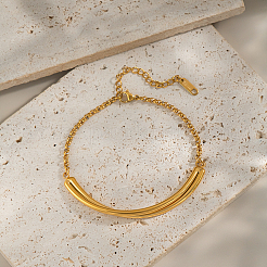 Gebogene Gliederarmbänder aus Edelstahl 304&nbsp;JU2889-2