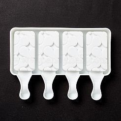 Rechteckige Eiscreme-Silikonformen in Lebensmittelqualität zum Selbermachen&nbsp;LS-DIY-D062-08B
