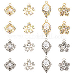 32 stücke 8 stile legierung strass anhänger&nbsp;FIND-TA0006-35