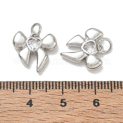 Ciondoli in ottone zirconi chiari micro pavé&nbsp;CU-CBA6E4E-13P