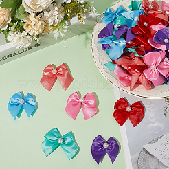 72 pièce 6 couleurs nœud papillon accessoires de décoration en polyester&nbsp;DIY-SP0003-60A