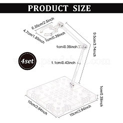 Displayhalter für zusammengebaute Actionfiguren aus Kunststoff&nbsp;ODIS-WH0038-10
