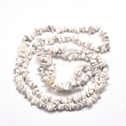 Synthetische weiße Howlith-Chip-Perlenstränge&nbsp;G-M205-53