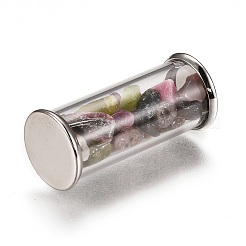 Wunschflaschenanhänger aus Aluminium und Glas glass&nbsp;G-Z017-01