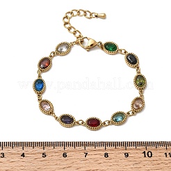 Gliederkettenarmbänder aus 304 Edelstahl für Damen&nbsp;BJEW-A093-01B-G